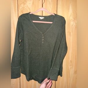 Terra&Sky Long Sleeved V Neck